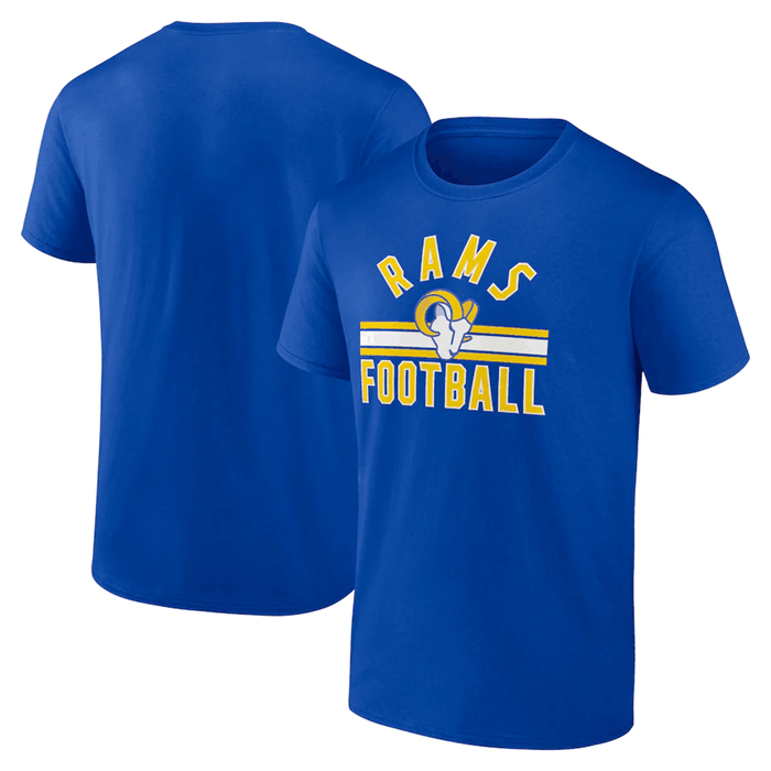 Men's Los Angeles Rams Blue Arch Stripe T-Shirt